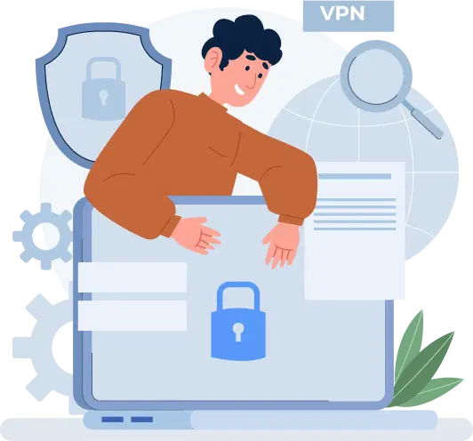 Cyber security illustration