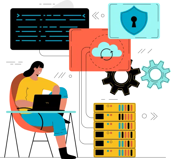 Enterprise software consulting illustration